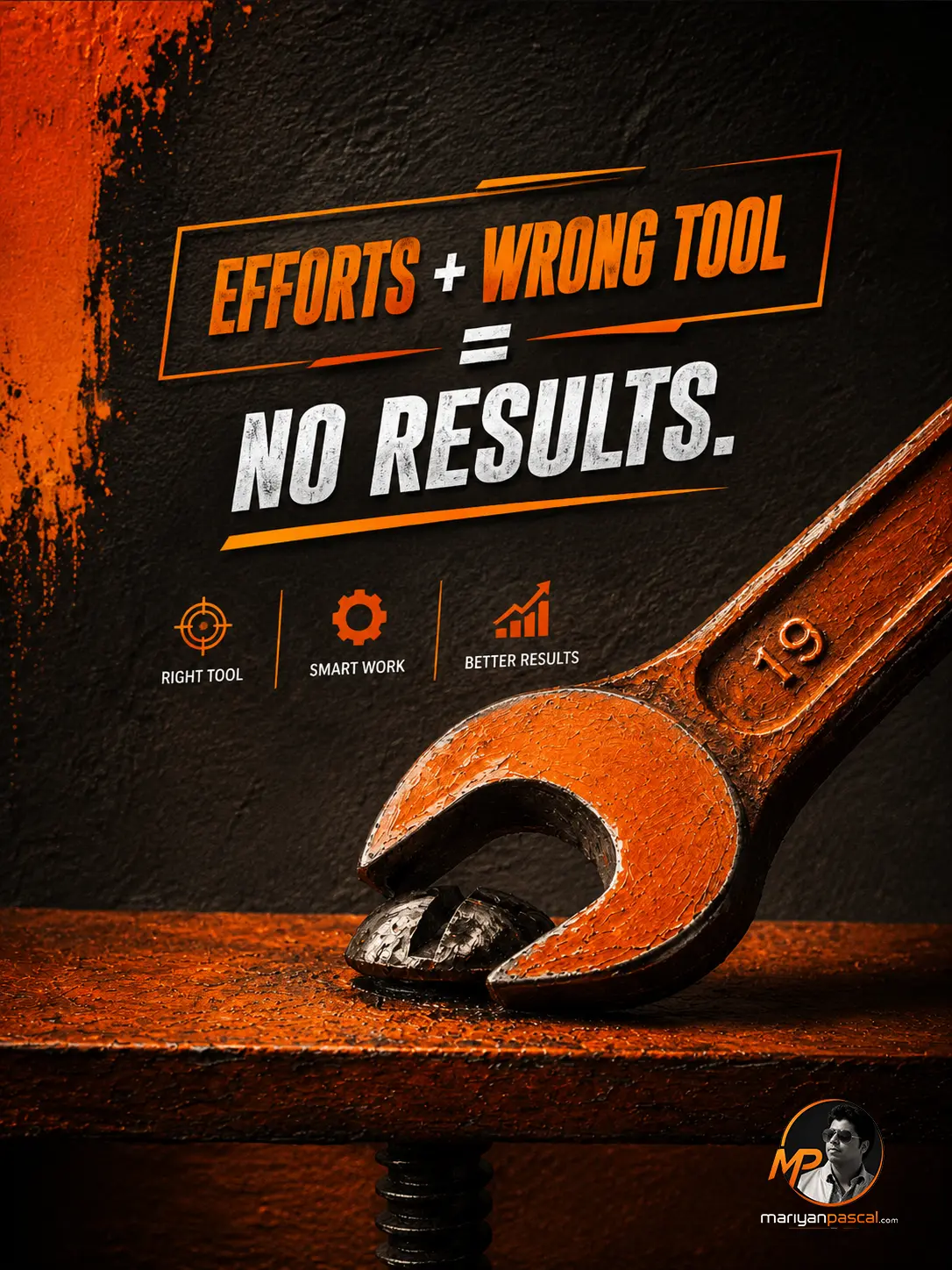 Efforts + wrong tool = no results
